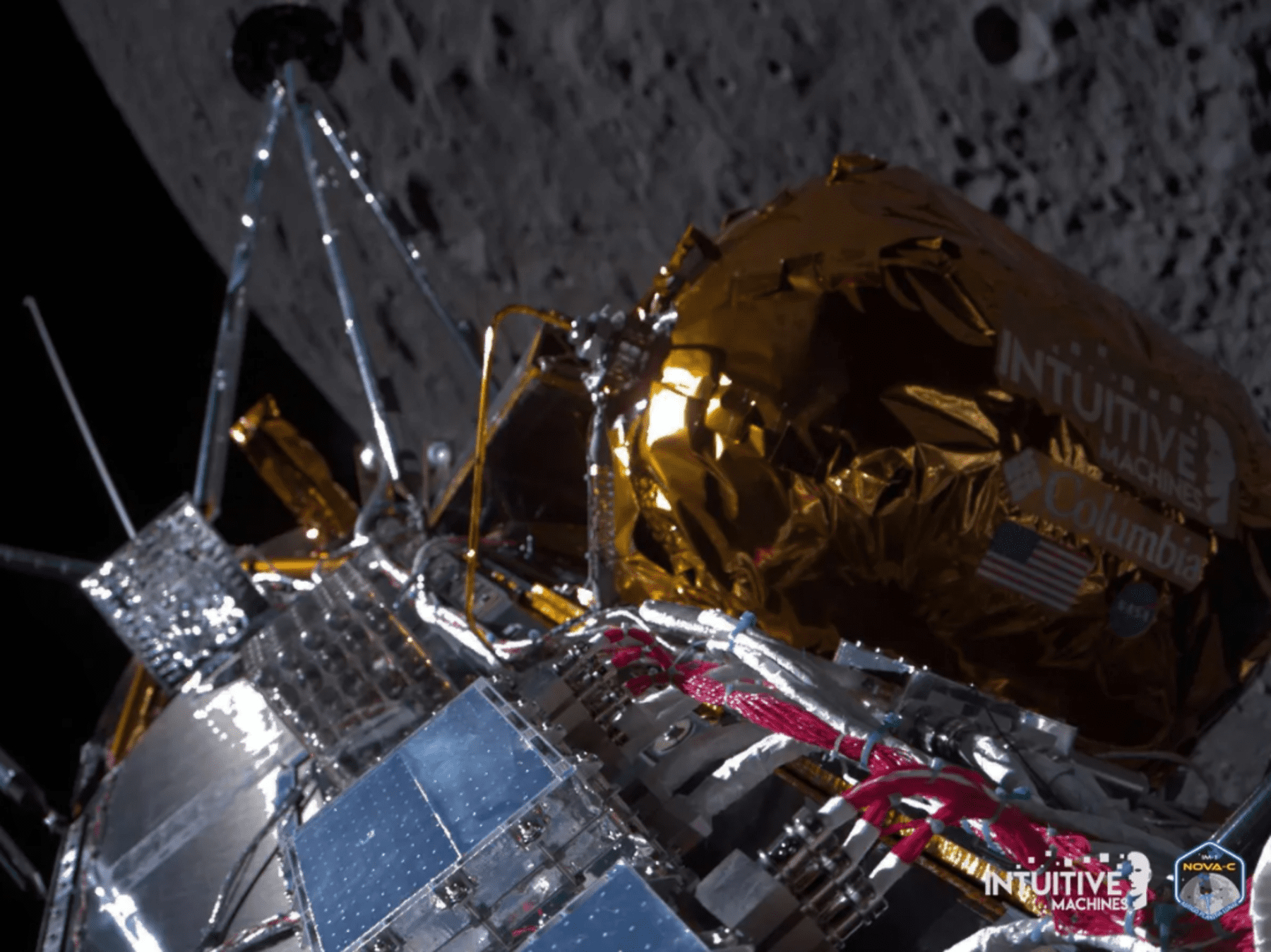 Intuitive Machines lands on the moon
